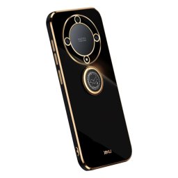 Хибриден гръб със стойка тип пръстен марка XINLI за Honor Magic5 Lite 5G - черен