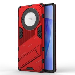 Хибриден гръб със стойка марка BIBERCAS за Honor Magic5 Lite 5G - червен