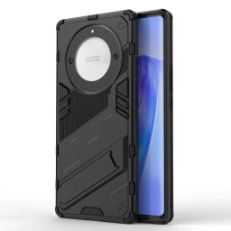Хибриден гръб със стойка марка BIBERCAS за Honor Magic5 Lite 5G - черен