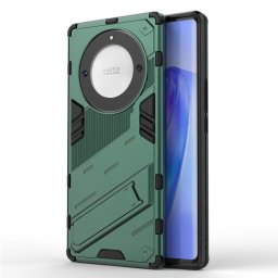 Хибриден гръб със стойка марка BIBERCAS за Honor Magic5 Lite 5G - зелен металик