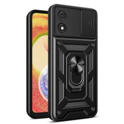 Хибриден гръб със стойка за Motorola E13 - черен