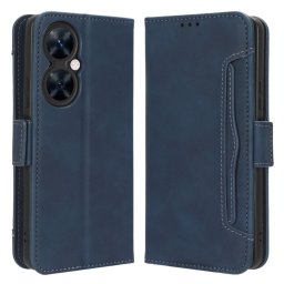 Кожен калъф тип портмоне с магнитна закопчалка за Huawei Nova 11i - тъмно син