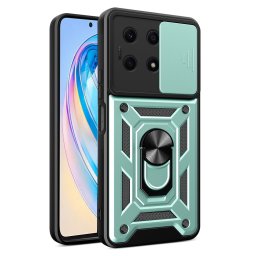 Хибриден гръб със стойка за Honor X8a - зелен