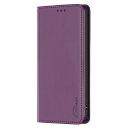 Кожен калъф тип портмоне марка BINFEN COLOR за Nokia C22 - лилав