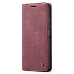 Калъф страничен flip марка CASEME за Xiaomi 11T 5G/11T Pro – винено червен