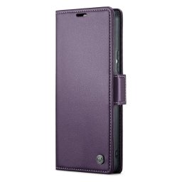 Кожен калъф страничен flip марка CASEME за Xiaomi 13 Lite – лилав