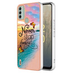 Силиконов гръб за Nokia C31 - never stop dreaming