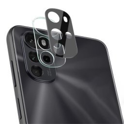 Удароустойчив стъклен протектор за камера марка IMAK за Motorola Moto G22 - с черна рамка