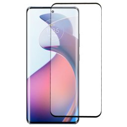 Удароустойчив стъклен протектор за Motorola Edge 40 Pro 5G - с черна рамка
