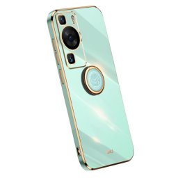 Хибриден гръб със стойка тип пръстен марка XINLI за Huawei P60 Pro - зелен