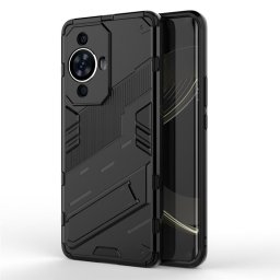 Хибриден гръб със стойка марка BIBERCAS за Huawei Nova 11 - черен