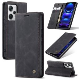 Калъф страничен flip марка CASEME за Xiaomi Redmi Note 12 Pro+ 5G – черен