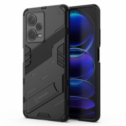 Хибриден гръб със стойка марка BIBERCAS за Xiaomi Redmi Note 12 Pro+ 5G - черен