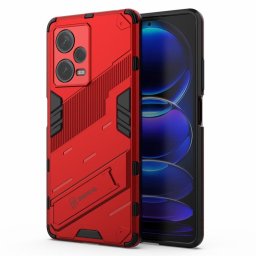 Хибриден гръб със стойка марка BIBERCAS за Xiaomi Redmi Note 12 Pro+ 5G - червен