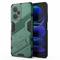 Хибриден гръб със стойка марка BIBERCAS за Xiaomi Redmi Note 12 Pro+ 5G - зелен металик