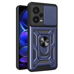 Хибриден гръб със стойка за Xiaomi Redmi Note 12 Pro+ 5G - тъмно син