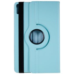 Кожен калъф за Lenovo Tab P11 Gen 2 с въртяща поставка - светло син