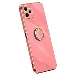 Хибриден гръб със стойка тип пръстен марка XINLI за Huawei nova Y61 - червен