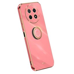 Хибриден гръб със стойка тип пръстен марка XINLI за Huawei nova Y91 - червен