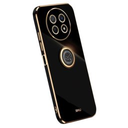 Хибриден гръб със стойка тип пръстен марка XINLI за Huawei nova Y91 - черен