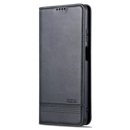Кожен калъф страничен flip марка AZNS за Huawei nova Y91 – черен