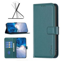 Кожен калъф тип портмоне марка BINFEN COLOR за Nokia G42 5G - тюркоазен