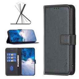 Кожен калъф тип портмоне марка BINFEN COLOR за Nokia G42 5G - черен