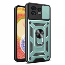 Хибриден гръб със стойка за Motorola Edge 40 Pro 5G - зелен