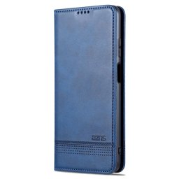 Кожен калъф страничен flip марка AZNS за Huawei nova Y91 – тъмно син