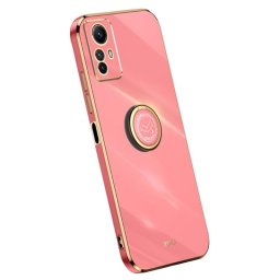 Хибриден гръб със стойка тип пръстен марка XINLI за Xiaomi Redmi Note 12S - червен