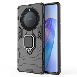 Хибриден гръб със стойка за Honor Magic5 Lite 5G - черен