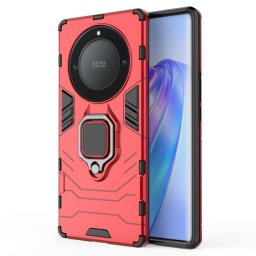 Хибриден гръб със стойка за Honor Magic5 Lite 5G - червен