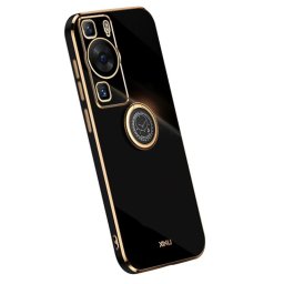 Хибриден гръб със стойка тип пръстен марка XINLI за Huawei P60 Pro - черен
