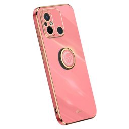 Силиконов гръб със стойка тип пръстен марка XINLI за Xiaomi Redmi 12C - червен