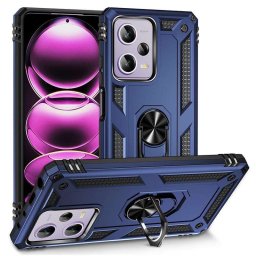 Хибриден гръб със стойка за Xiaomi Redmi Note 12 Pro 5G - тъмно син