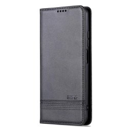 Кожен калъф страничен flip марка AZNS за Xiaomi Redmi Note 12 Pro+ 5G – черен