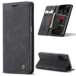 Кожен калъф страничен flip марка CASEME за Xiaomi 10T 5G/10T Pro 5G – черен