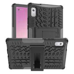 Двупластов гръб със стойка за Lenovo Tab M9 - черен