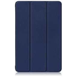 Кожен калъф със сгъващ се капак за Samsung Galaxy Tab S9 5G - тъмно син
