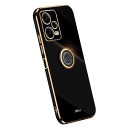 Хибриден гръб със стойка тип пръстен марка XINLI за Xiaomi Redmi Note 12 Pro+ 5G - черен