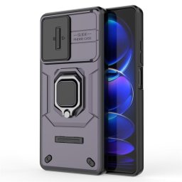 Хибриден гръб със стойка за Xiaomi Redmi Note 12 Pro+ 5G - лилав