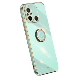 Силиконов гръб със стойка тип пръстен марка XINLI за Xiaomi Redmi 12C - зелен