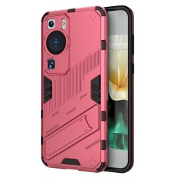 Хибриден гръб със стойка марка BIBERCAS за Huawei P60 Pro - ярко розов