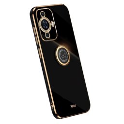 Хибриден гръб със стойка тип пръстен марка XINLI за Huawei Nova 11 Pro - черен