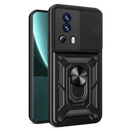 Хибриден гръб със стойка за Xiaomi 13 Lite - черен