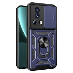 Хибриден гръб със стойка за Xiaomi 13 Lite - тъмно син