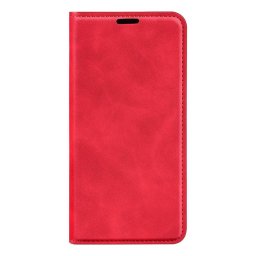 Тънък кожен калъф за Xiaomi 13T/13T Pro – червен