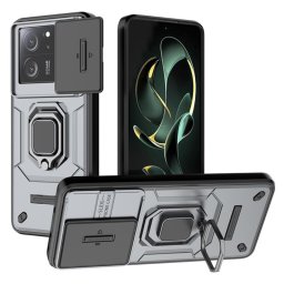 Хибриден гръб със стойка за Xiaomi 13T/13T Pro - сив