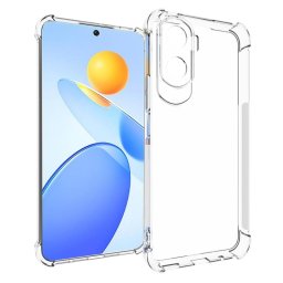 Силиконов гръб с подсилени ръбове за Honor 90 Lite 5G - прозрачен