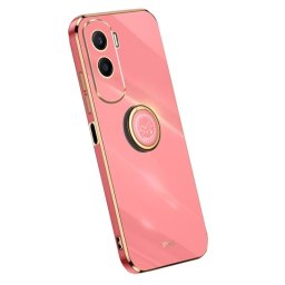 Силиконов гръб със стойка тип пръстен марка XINLI за Honor 90 Lite 5G - червен